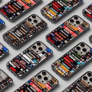 Étui pour téléphone avec cassette VHS d'horreur rétro / Étui de téléphone pour films d'horreur / Halloween effrayante et effrayante / Cadeau pour les amateurs de films d'horreur pour iPhone 15 14 13 12 11 SE