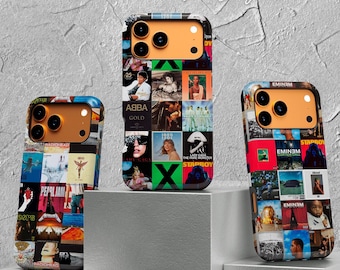 Custom Music Album Phone Case Personalized with your favourite Album Covers / Music Lover Gifts / Any Artist Any Genre Any Era