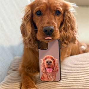 Custodia per telefono con foto di cane / Custodia personalizzata per animali domestici / Regalo per il proprietario di un animale domestico / Regalo commemorativo per animali domestici / Custodia personalizzata per iPhone 15 14 13 12 11 X XR SE SE2022