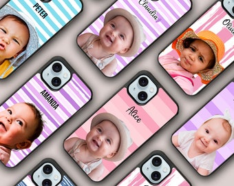 Personalized baby phone case/ Custom Baby portrait cover/ Personalized gift for Mothers day/ iPhone 15 14 13 12 11 SE Samsung A12 A13 A14