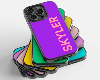 Custom name phone case / Name phone case / Luxury custom case/ Custom gifts for her / Minimalist personalized name cover