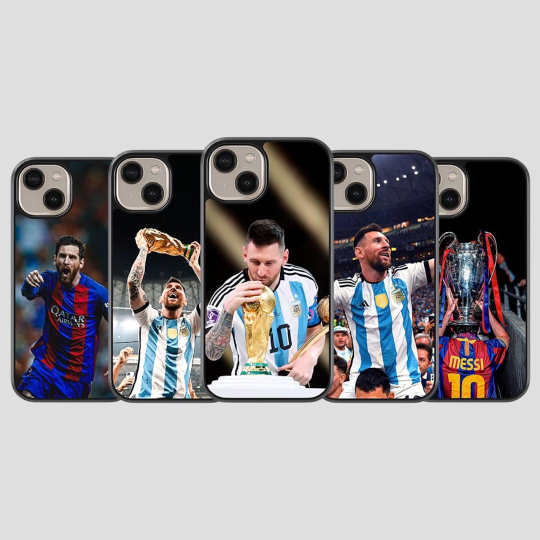Messi Winning World Cup for Argentina Footbal Phone Case for