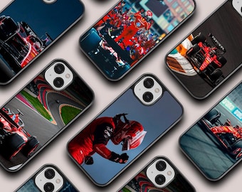 Leclerc inspired phone case,  F1 Racing iPhone Case, Formula one fan gifts, Ferrrari inspired phone case for iPhone 16 15 14 13 12 11 X SE 7