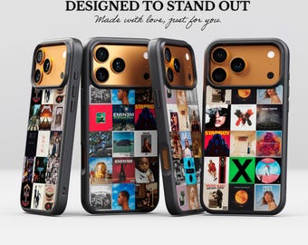 Personalisierte Musik Album Handyhülle für iPhone und Samsung / Geschenk für Musikliebhaber / Retro 60er 70er 80er 90er 00er 10er 20er Musik