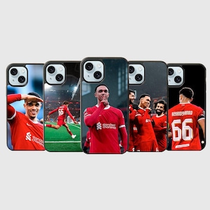 Arnold inspirierte Football Handy Hülle, Fussball Schutzhülle für iPhone 16 15 14 13 12 11 X XR 8 Samsung S24 S23 S22 S21 A55, YNWA, The Reds