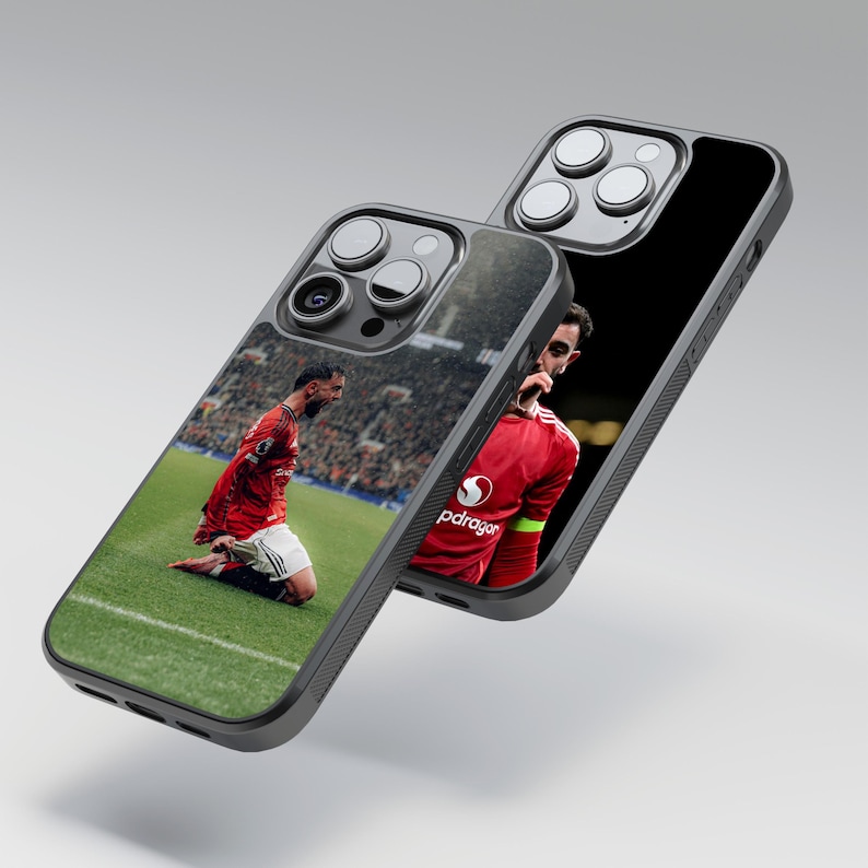 Bruno Fernandes football phone case for a Manchester United fans for iPhone and Samsung image 4