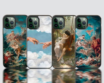 Renaissance art phone case, painting cover for iPhone 7 8 SE2022 X XR 11 12mini 13pro 14Plus and Samsung S20 S20FE S21 S21FE S21Plus S22 S23