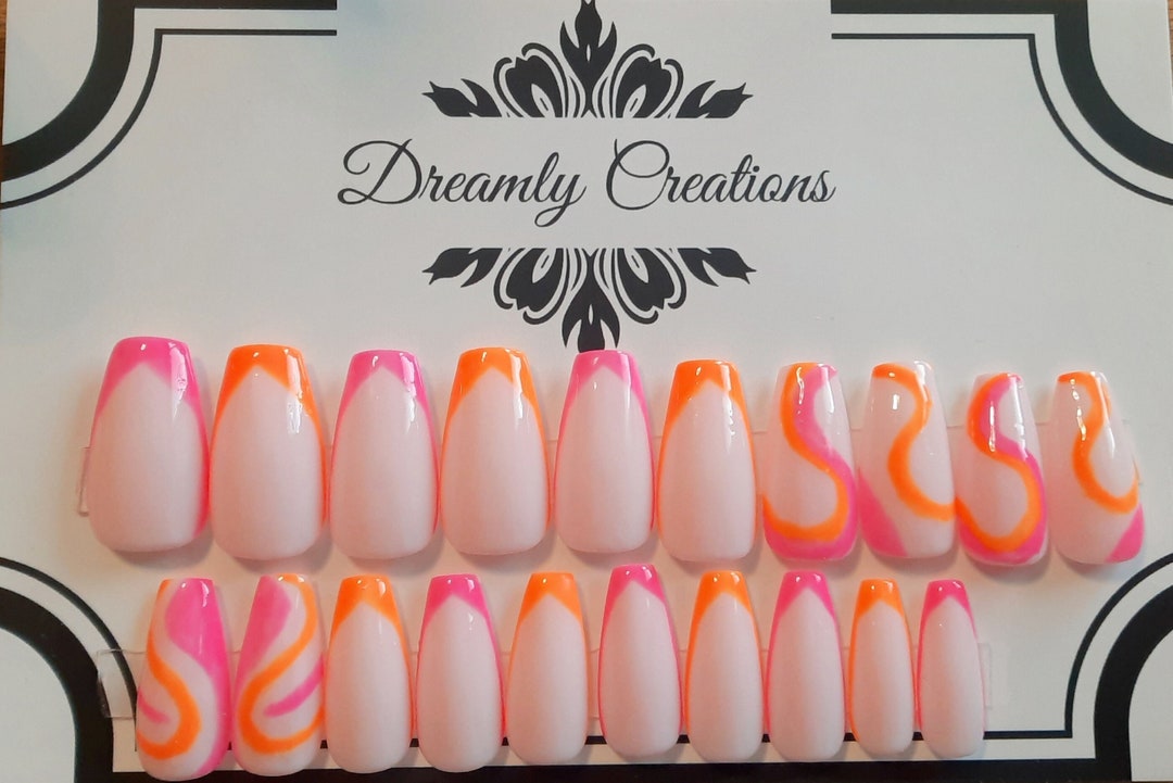 Spring Swirl Spring Swirl Nails - Etsy