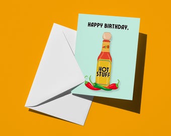 Feliz cumpleaños, cosa caliente / Tarjeta de cumpleaños divertida