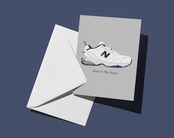 Tarjeta de felicitación "Papá hasta los huesos": Día del Padre o cumpleaños