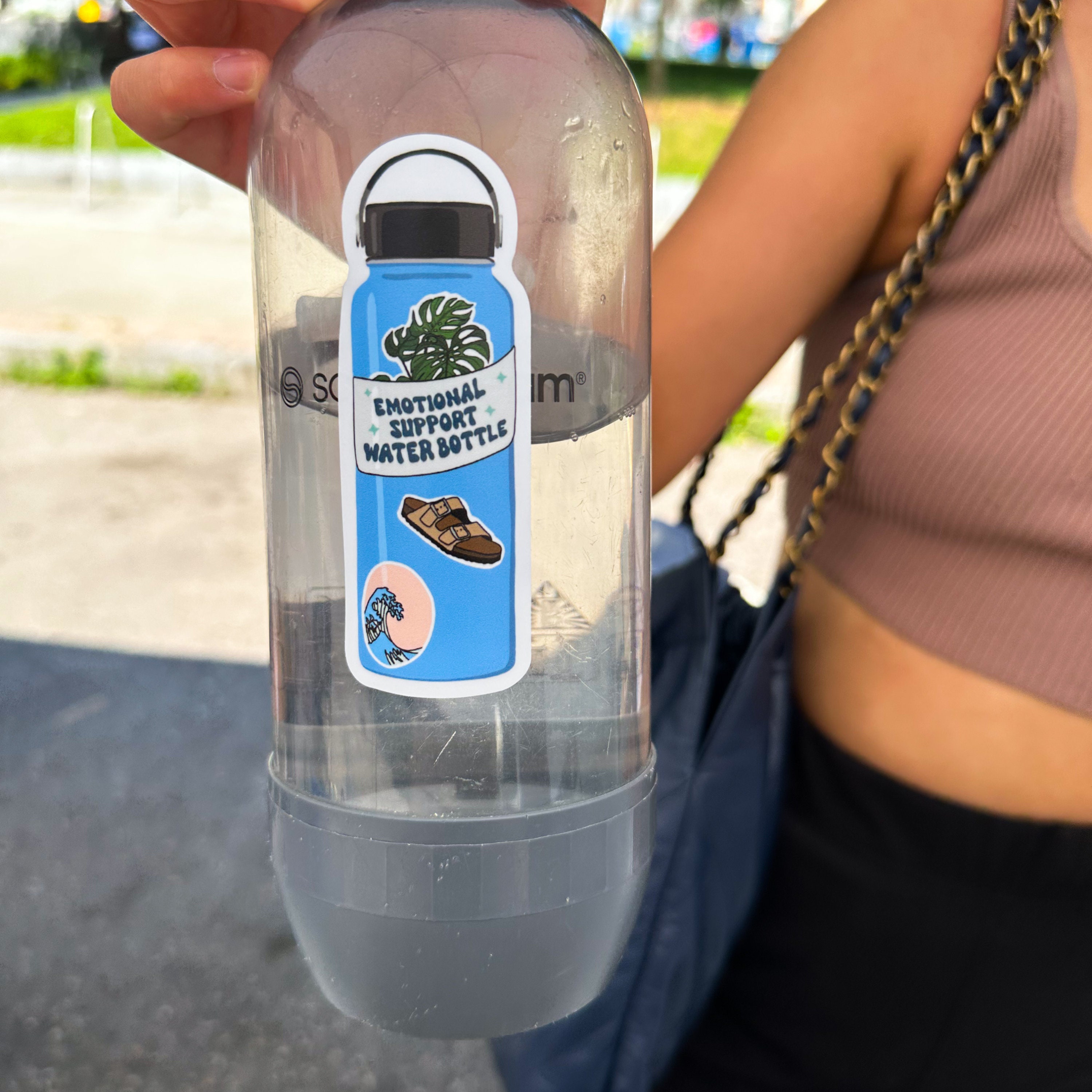 Emotional Support Water Bottle Sticker | Funny Water Bottle Sticker - Etsy