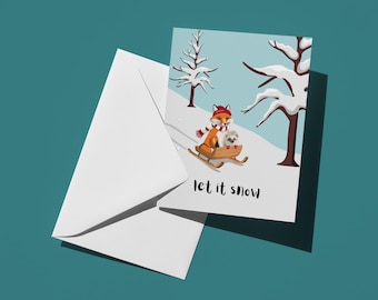 Let it Snow Holiday Card