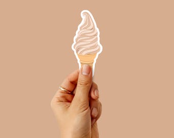 Pegatina de helado suave / Pegatina de Vermont Maple Creemee