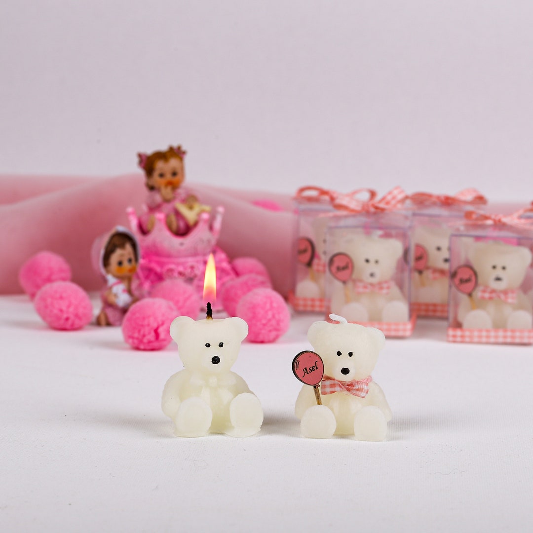 Baby Girl Candle Baby Shower Favors Tealight Candle Baby Etsy