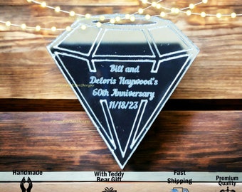 Diamond Custom Tag, Personalized Laser Cut Names for Table Decoration, Wedding Place Cards, Place Settings