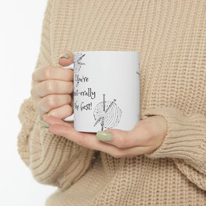 Funny Knitting Mug, You're Knit-erally the best, funny pun joke, mother's day gift, Ceramic coffee or tea cup, knitting lovers image 9