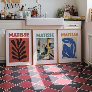 Henri Matisse Gallery Wall Set de 3, Cartel de Henri Matisse, Decoración de apartamentos, Henri Matisse Wall Art, Henri Matisse Art Print Set de 3