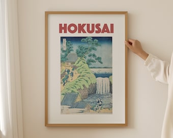 Hokusai Print, Printable Exhibition Poster, Japanese Art Print, Apartment Decor