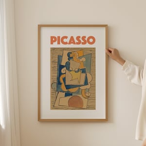 Pablo Picasso Print, Picasso Poster, Apartment Decor, Printable Exhibition Poster, Pablo Picasso Wall Art