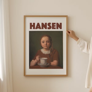 Constantin Hansen Print, Hansen Poster, Apartment Decor, Printable Exhibition Poster, Constantin Hansen Wall Art