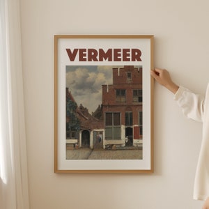Johannes Vermeer Print, Vermeer Poster, Apartment Decor, Printable Exhibition Poster, Vermeer Wall Art