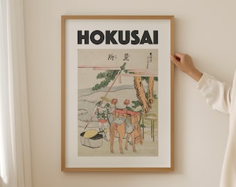 Hokusai Print, Printable Exhibition Poster, Japanese Art Print, Apartment Decor