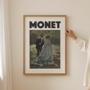 Claude Monet Print, Printable Exhibition Poster, Apartment Decor, Impressionist Movement Poster