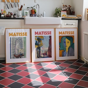 Henri Matisse Gallery Wall Set de 3, Cartel de Henri Matisse, Decoración de apartamentos, Henri Matisse Wall Art, Henri Matisse Art Print Set de 3