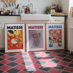 Henri Matisse Gallery Wall Set de 3, Cartel de Henri Matisse, Decoración de apartamentos, Henri Matisse Wall Art, Henri Matisse Art Print Set de 3
