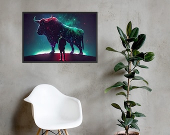 Bull Constellation | Framed Poster