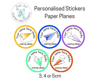 Personalised Merit stickers - Paper Planes