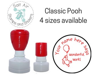 Personalised Round Stamp - Classic Pooh