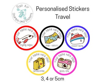 Personalised Merit stickers - Travel