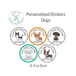 Personalised Merit stickers - Dogs