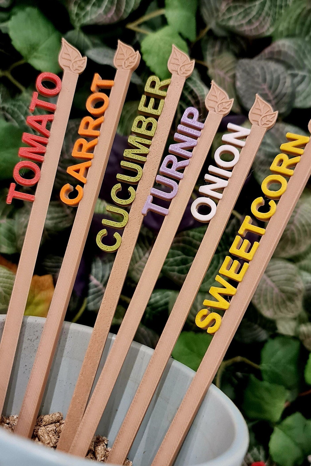 6 Premium 3D Printed Plant Labels Etsy Australia