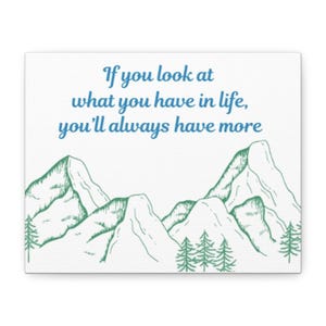 Inspirational Mountain Canvas Print, Motivational Wall Art, Home Décor, Gift for Nature Lovers, Uplifting Quote Decor