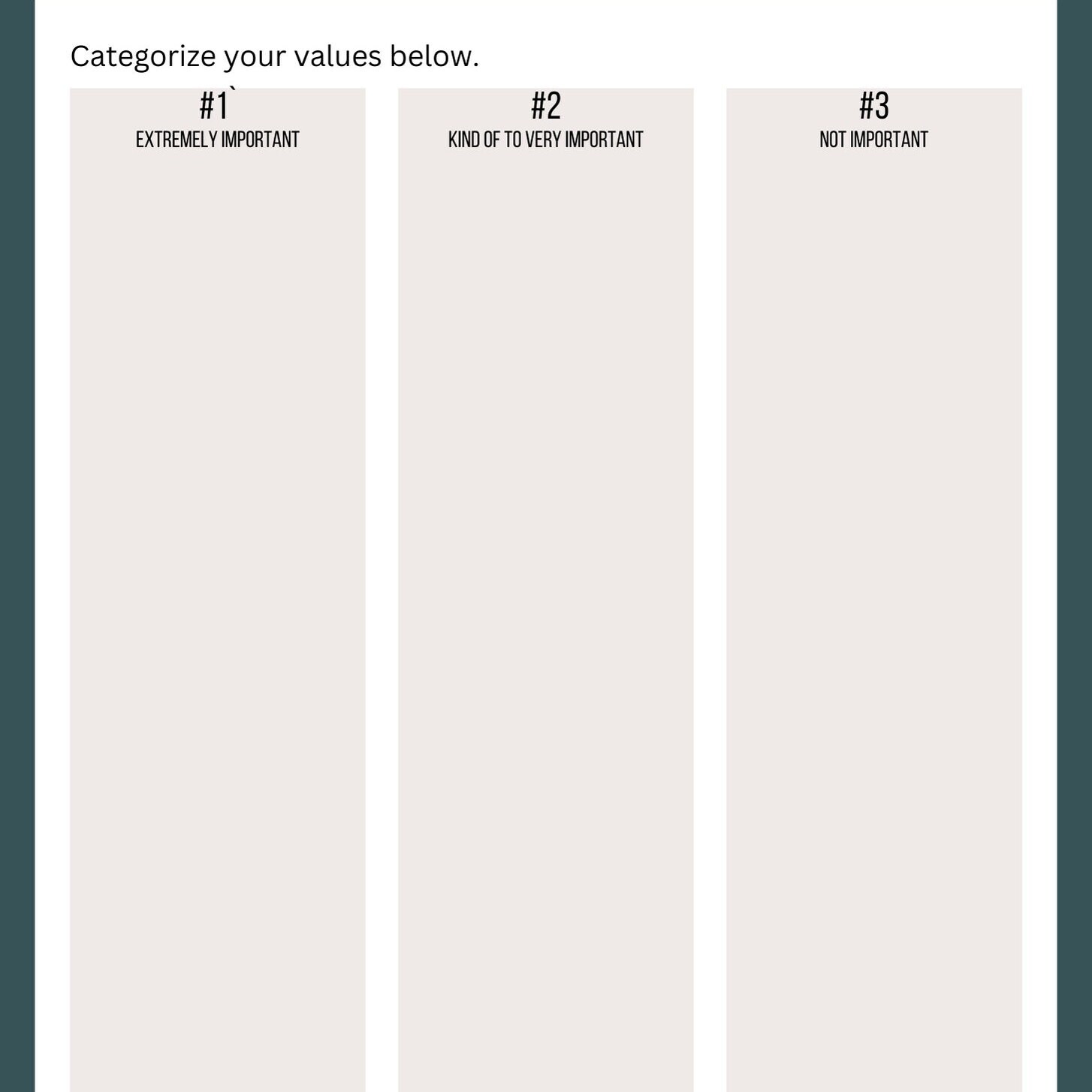 Values Discovery Activity: Explore Your Core Beliefs for Personal ...