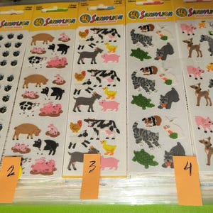 Sandylion Vintage Rare Fuzzy Seal Stickers - Etsy