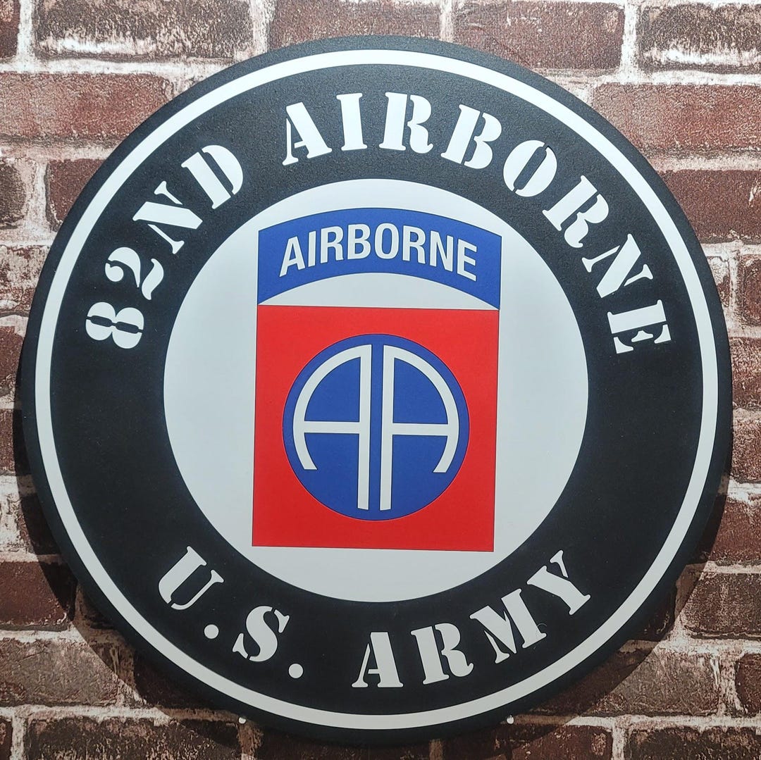 82nd Airborne U.S. Army Circular Sign - 22 Inches - Etsy