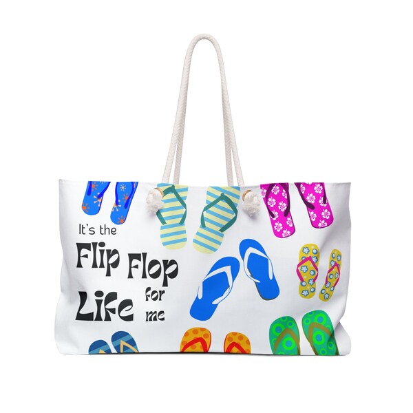 Weekender Bag-Tote Flip Flop Life