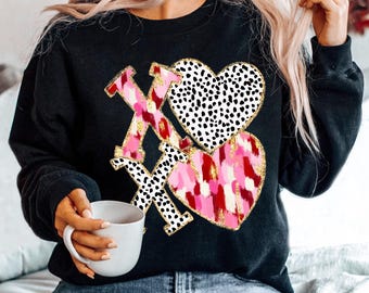 XOXO Shirt, Valentine Sweatshirt and T-Shirt, Valentines Day Outfit for Women, Love Shirt