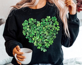 St Patricks Day Shirt Women, Shamrock Sweatshirt, Saint Patrick Shirts for Women