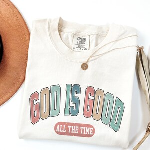 Grateful To God Comfort Colors Long Sleeve Graphic Tee