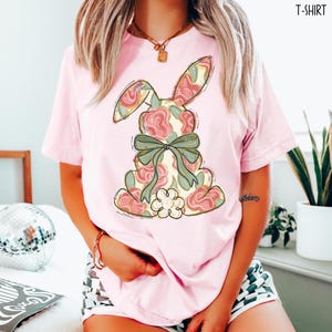 Coquette Bow Easter Tshirt,