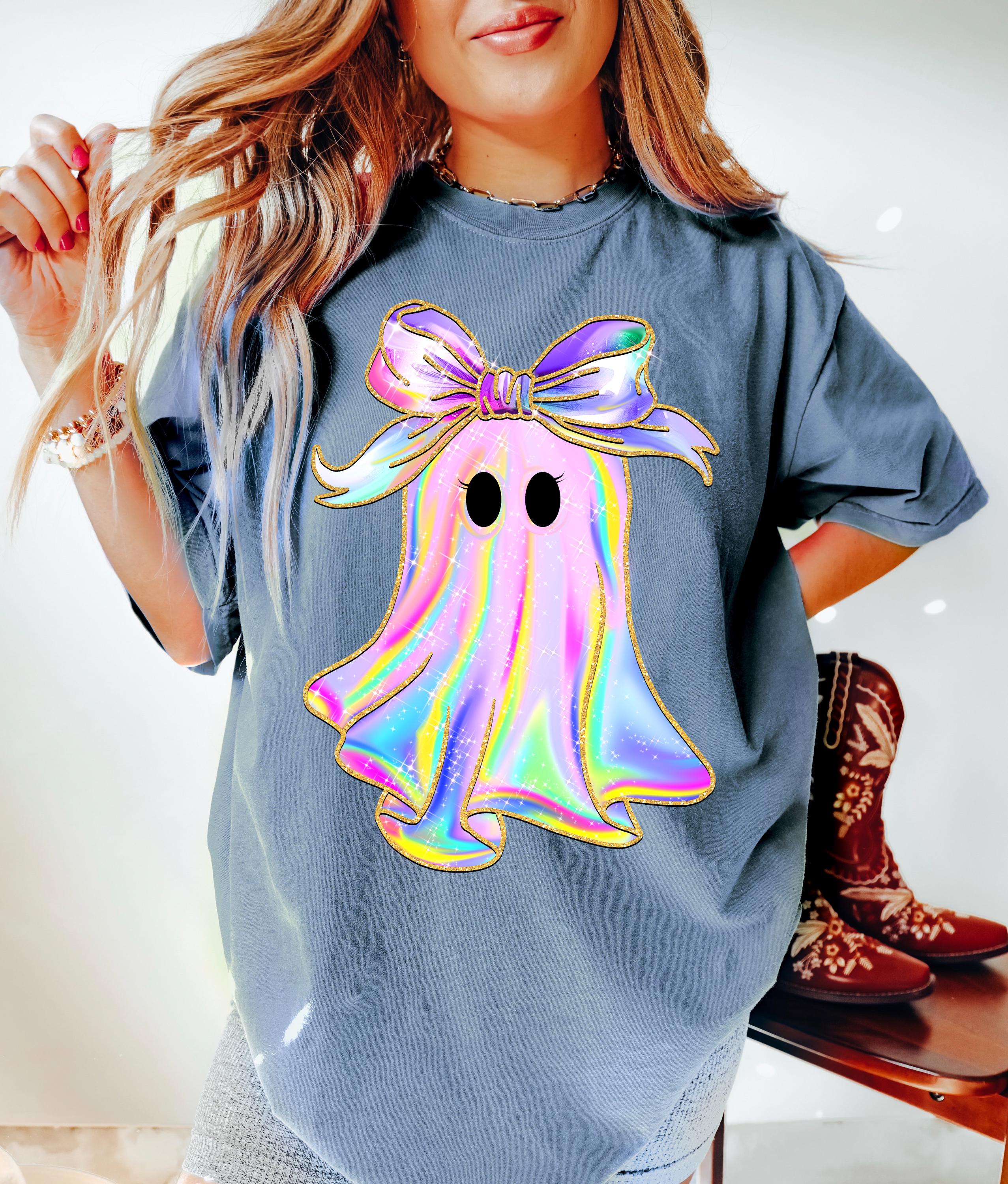 Comfort Colors® Halloween Shirt, Coquette Ghost Shirt, Halloween Gift, Spooky Season Shirt