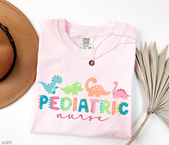 Comfort Colors® Pediatric Nurse Shirt, Nurse Shirt, Cute Pediatric Nurse Gift, Peds Nurse Tee, Nurse Appreciation Gift