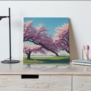 Japanese Cherry Blossoms Digital Painting Japan Asian Art AI Art Il 300x300.5183602351 2f8q