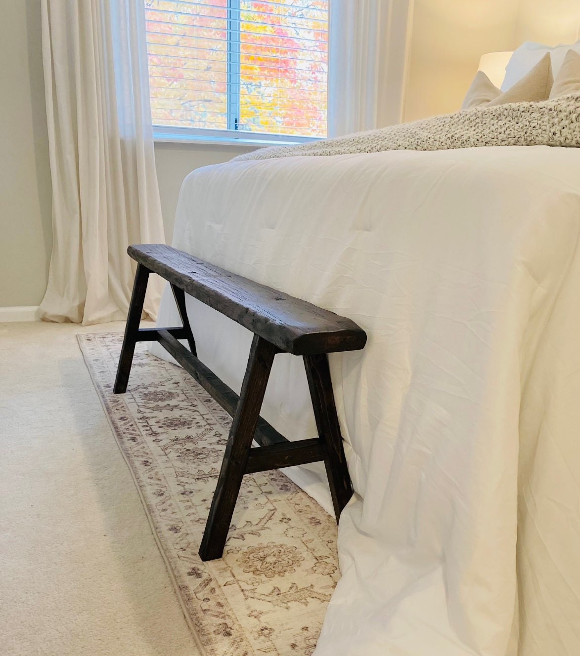 Long Skinny Bench Etsy