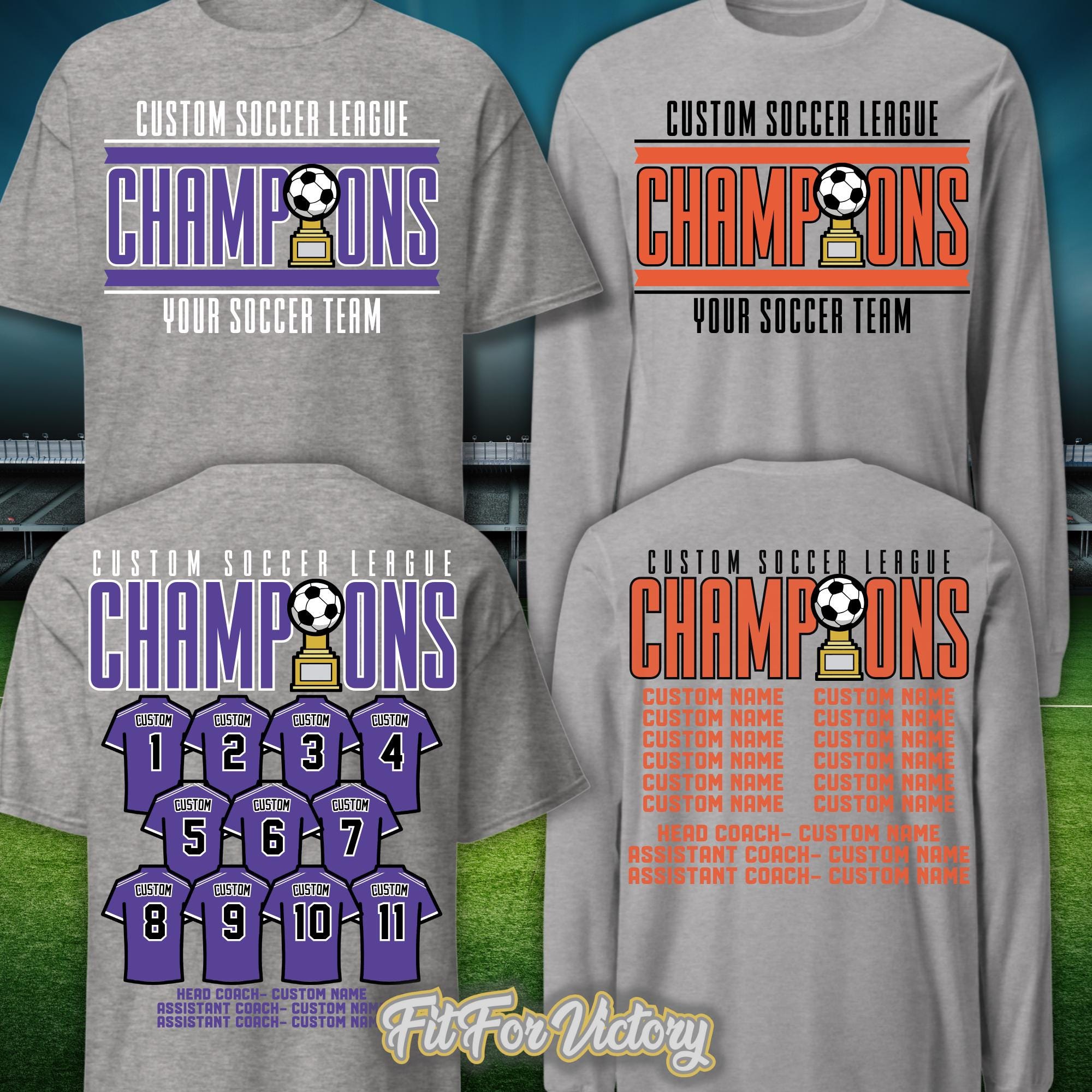Custom Soccer Champions T Shirt, Custom Soccer Shirt, Soccer Team Shirt, Youth Soccer Shirt, Club Soccer, Soccer Dad, Soccer Coach, Team Mom
