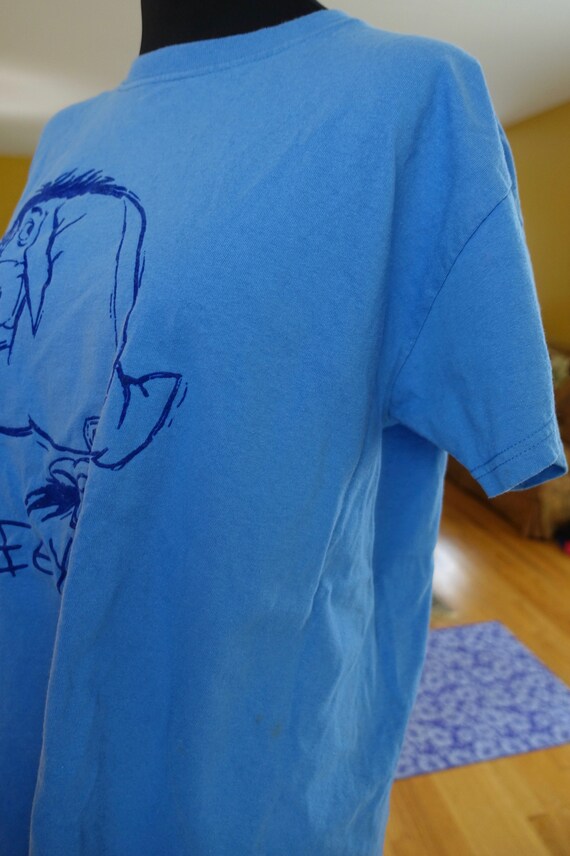 1990s Eeyore Blue T-Shirt / Disney Store - image 4